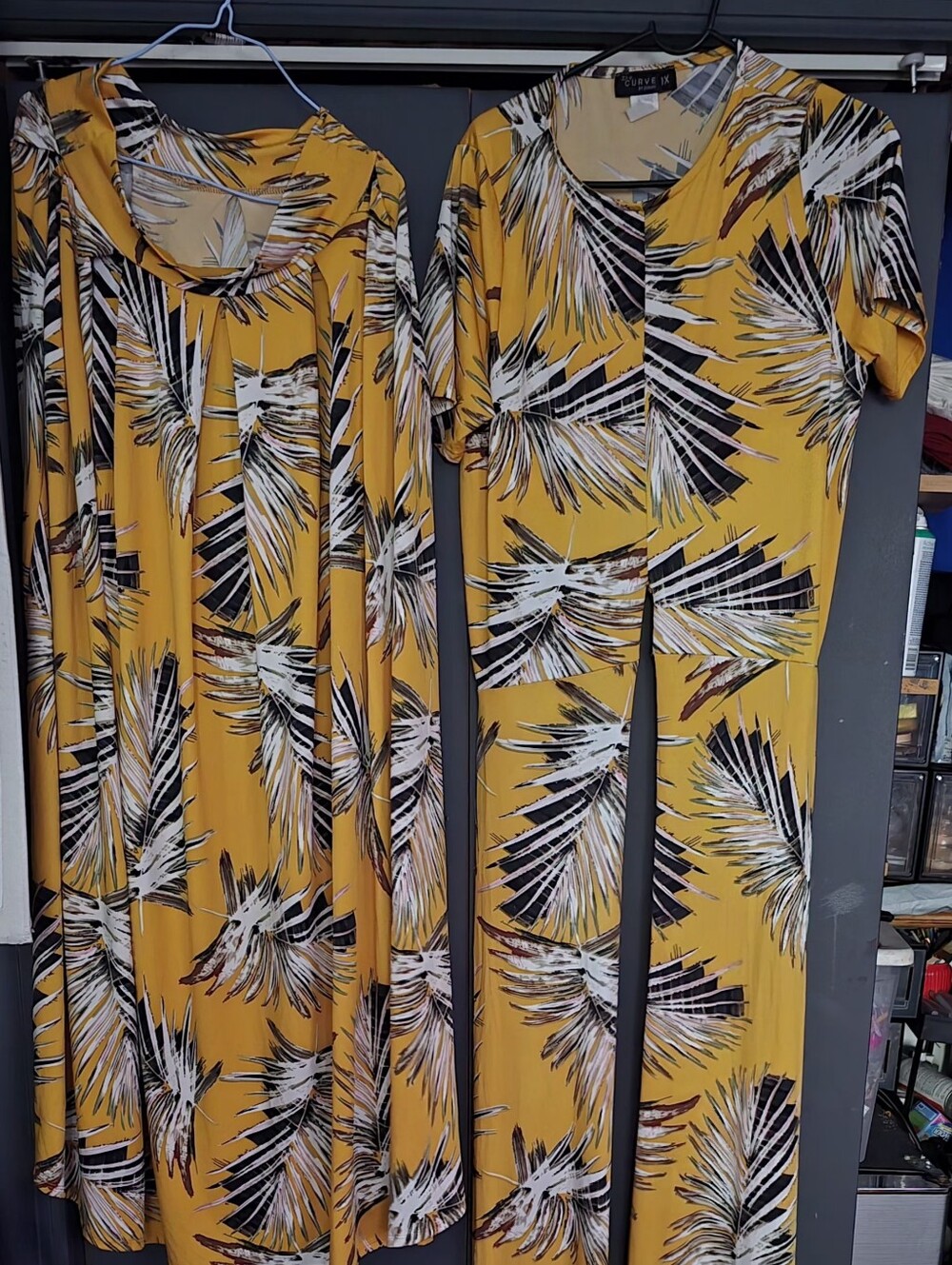 Yellow Tropical Print Maxi Skirt - Women's Flowing Skirt
